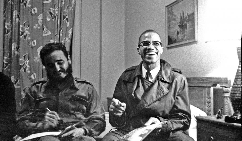 Castro y Malcolm X se reunieron en el Hotel Theresa de Nueva York antes de una intervención del primero en Naciones Unidas. Foto: African American Intelectual History Society
